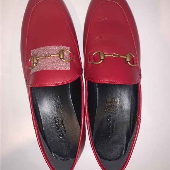 Gucci Shoes - Gucci red loafers